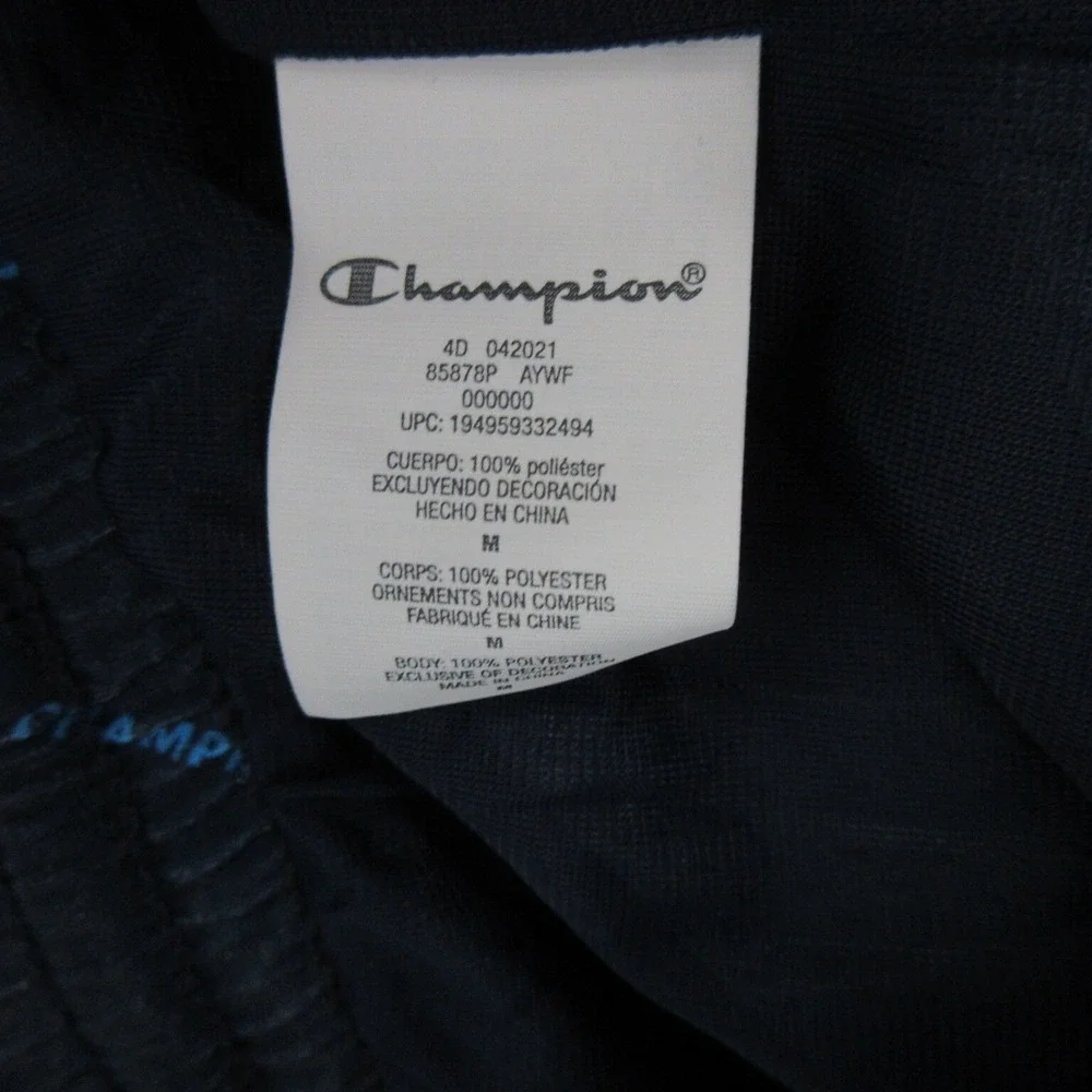 Champion Mens Trunks Size Medium Blue Swimwear Pull-On Elastic Waistband New